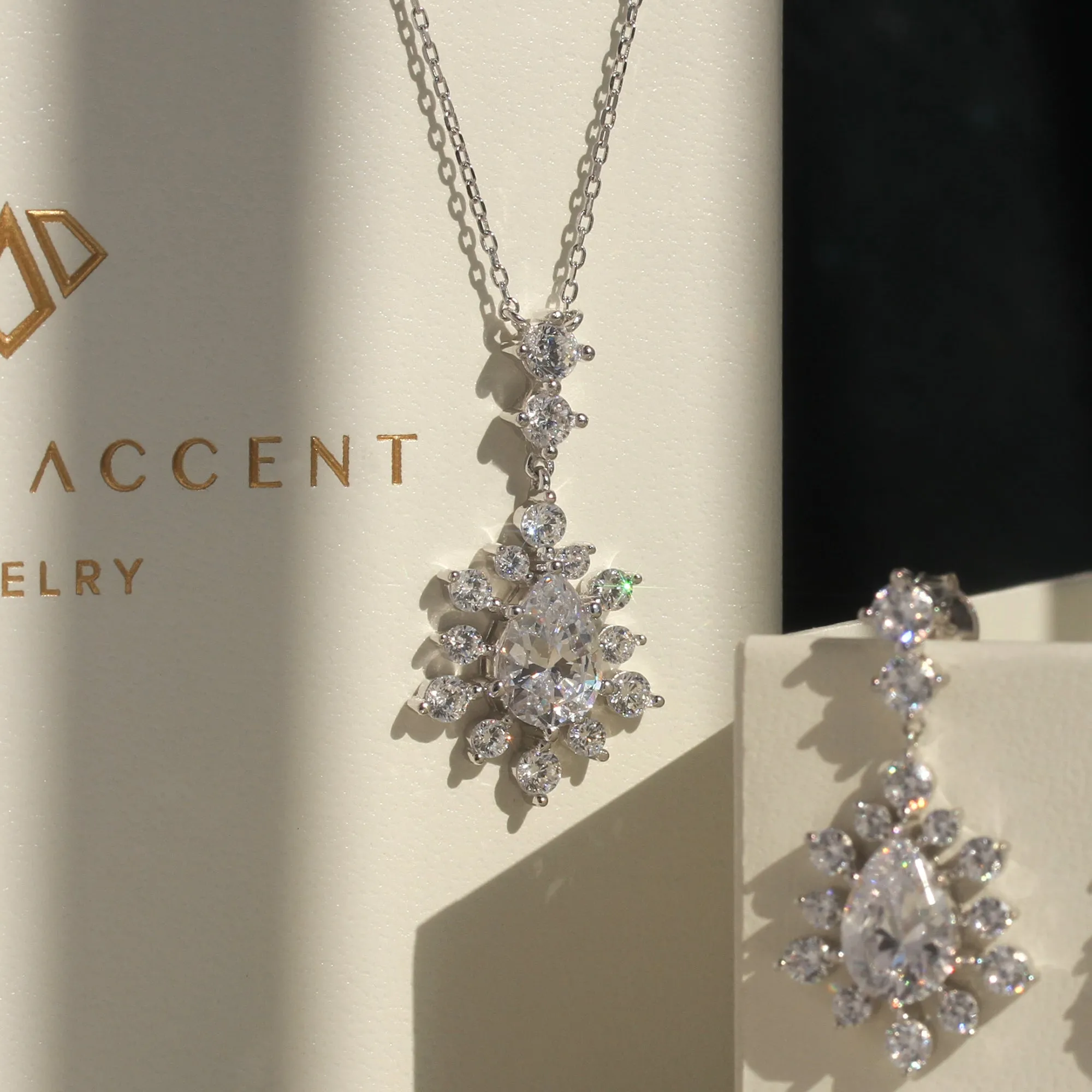 Elegant Cascade Jewelry Set