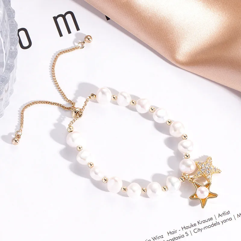 Elegant Fortune's Favor Freshwater Pearl Bracelet for Women