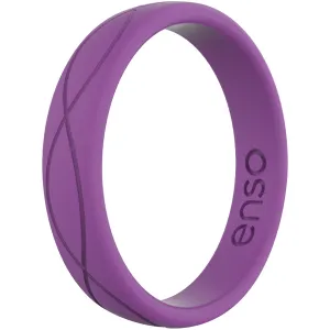 Enso Rings Women's Infinity Series Silicone Ring - Plum