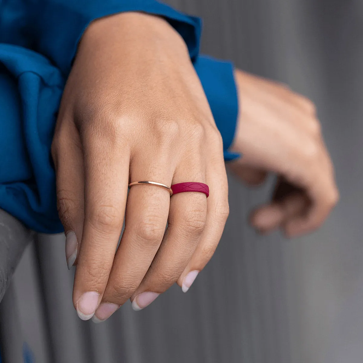 Enso Rings Women's Infinity Series Silicone Ring - Plum