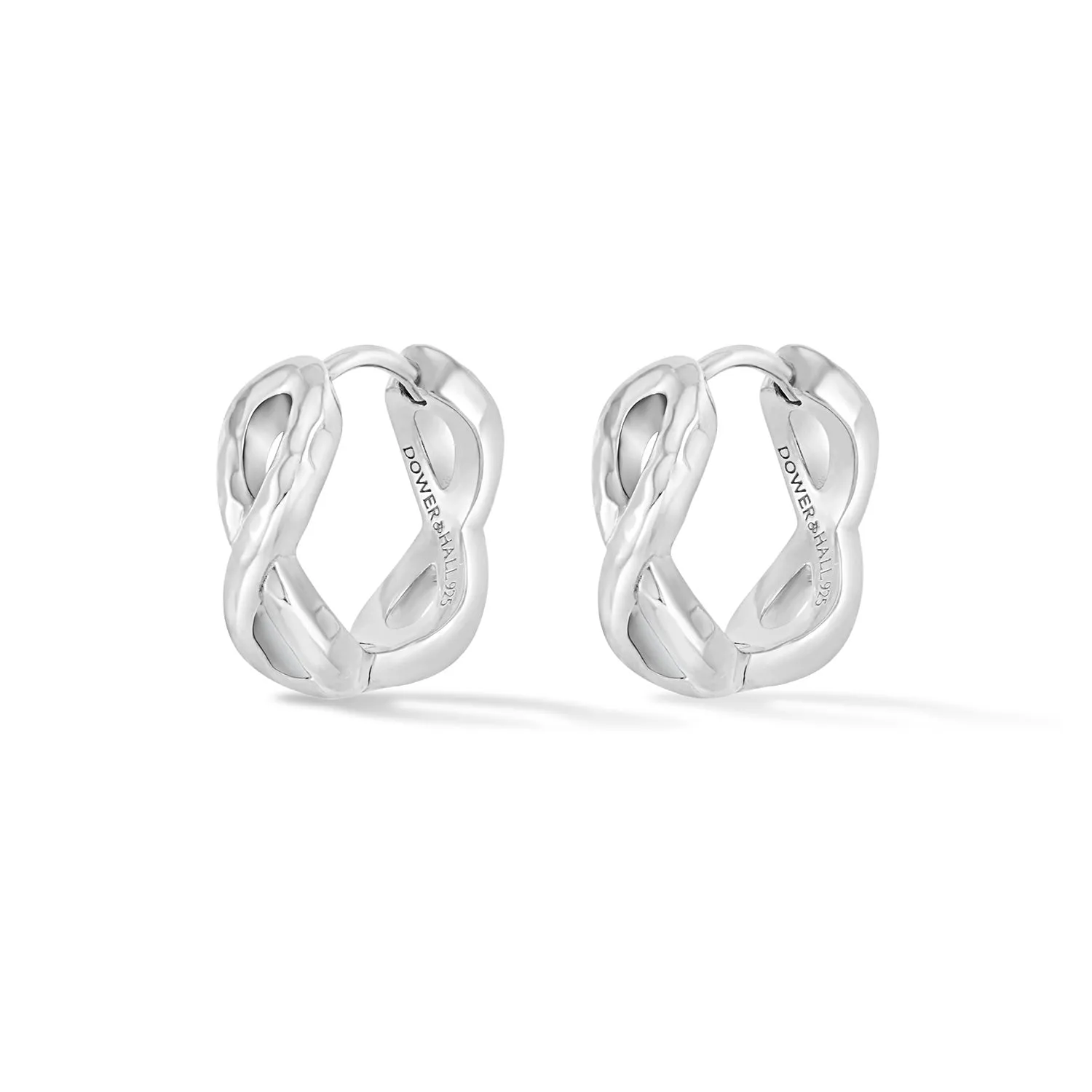 Entwined Small Infinity Huggie Hoops