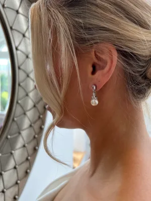 Enya - Silver Pearl Earring