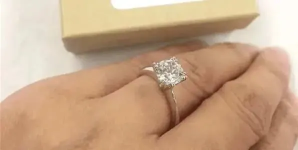 Eternal Charm Dual Prong Round CZ Bridal Ring Set