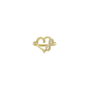 Eternal Heart Contoured Ring (14K)