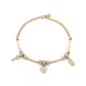 Eternal Love CZ Bracelet (14K)