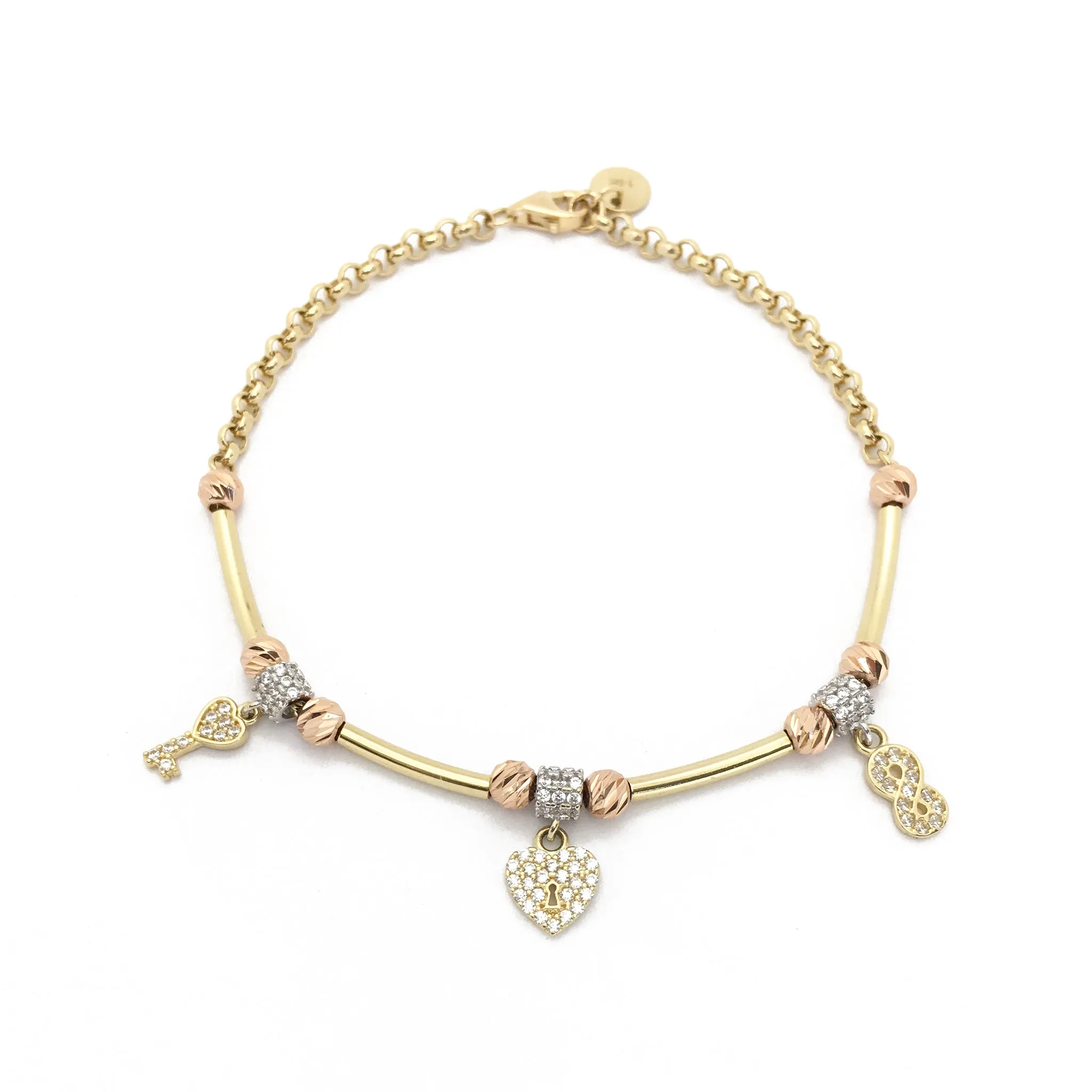 Eternal Love CZ Bracelet (14K)