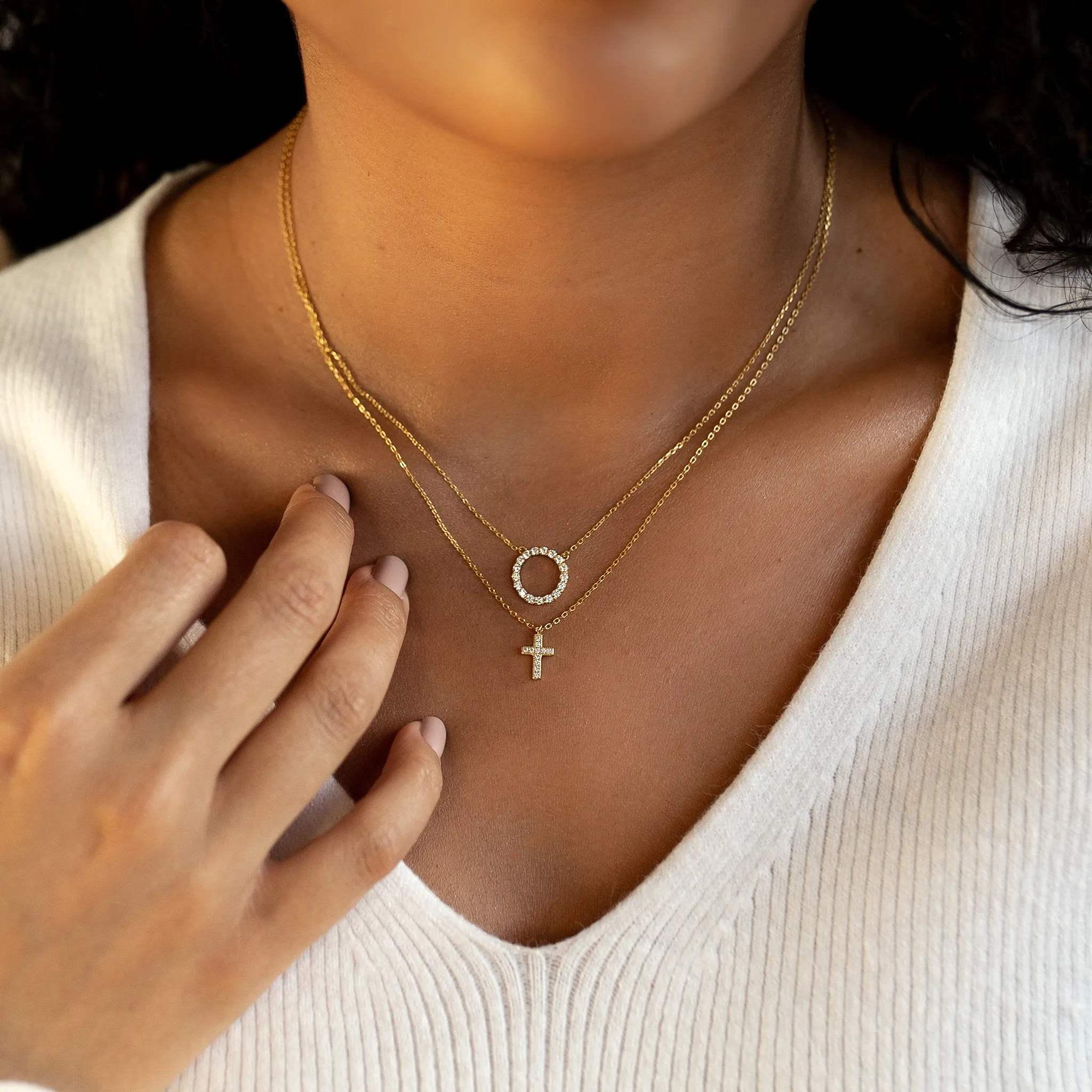 Eternity Necklace in Gold