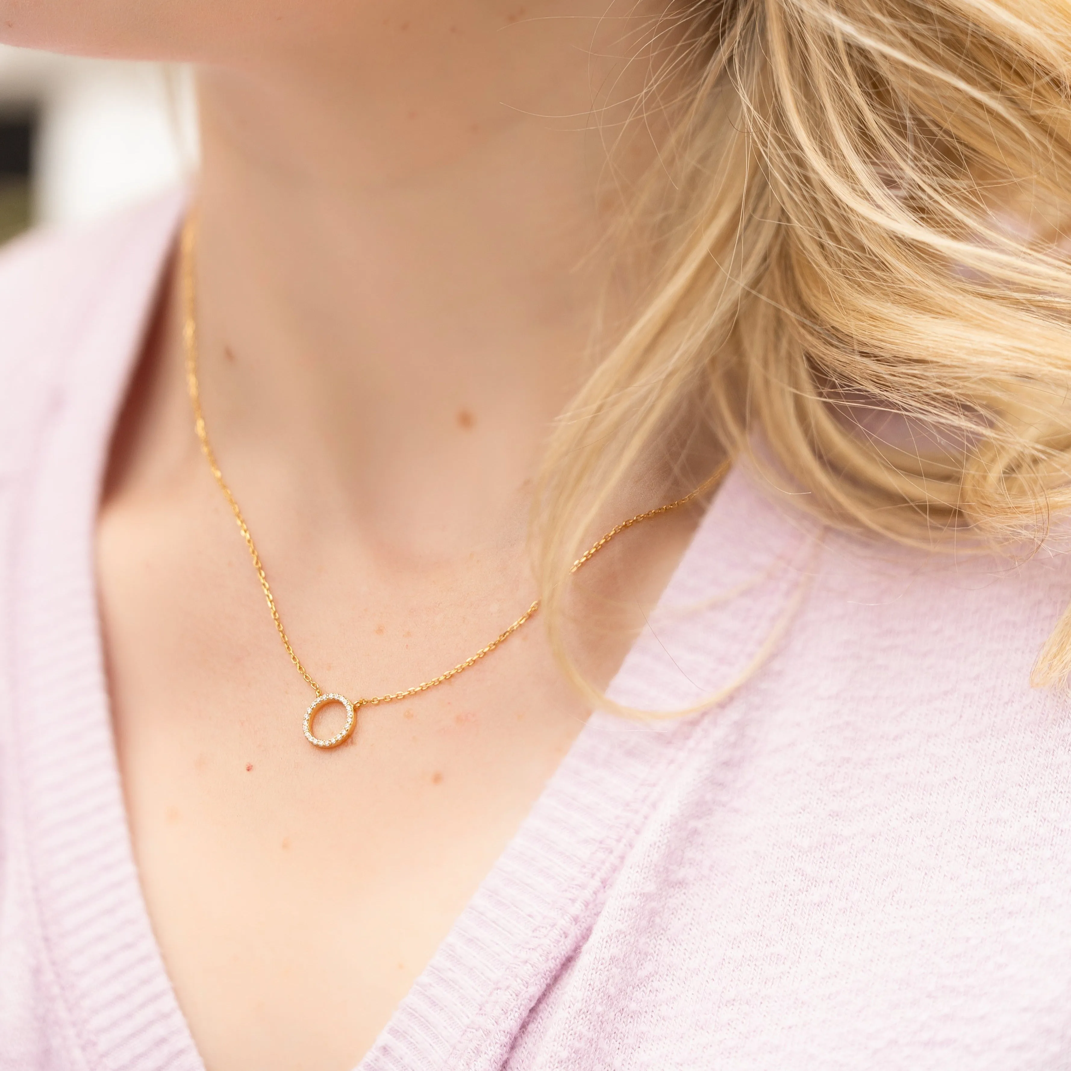 Eternity Necklace in Gold
