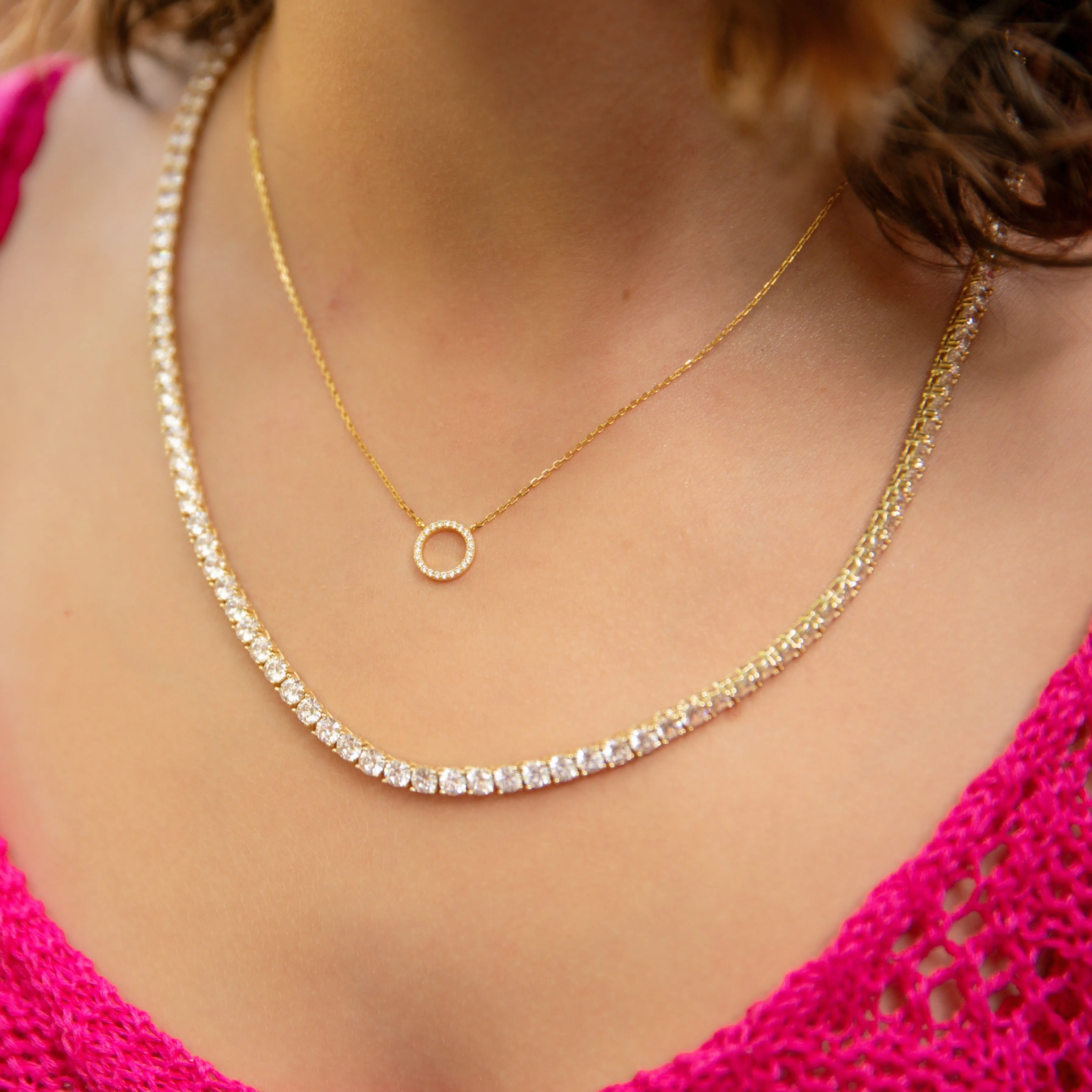 Eternity Necklace in Gold