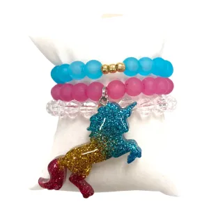 Girls Bracelet Stack - Unicorn Sparkle - Stardust