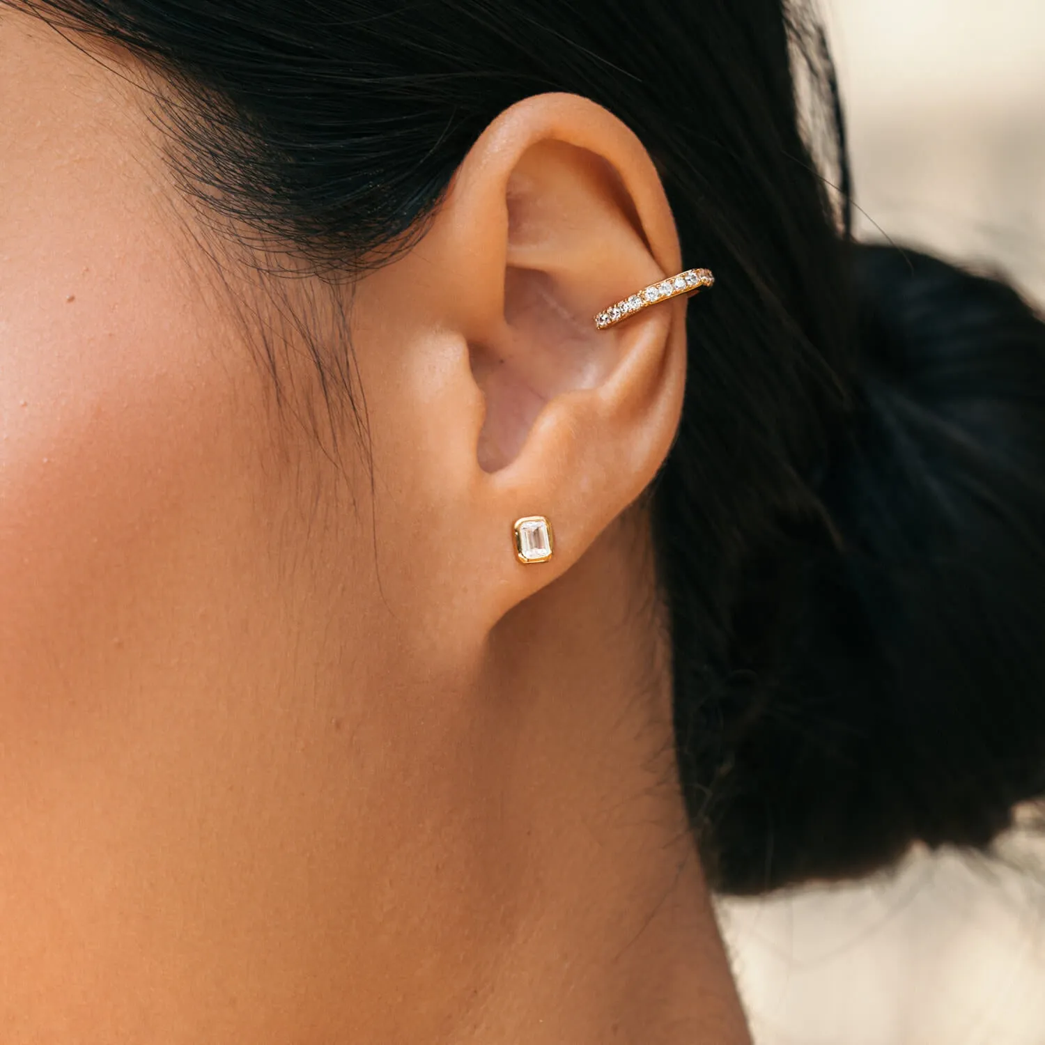 Gold Blanca Studs