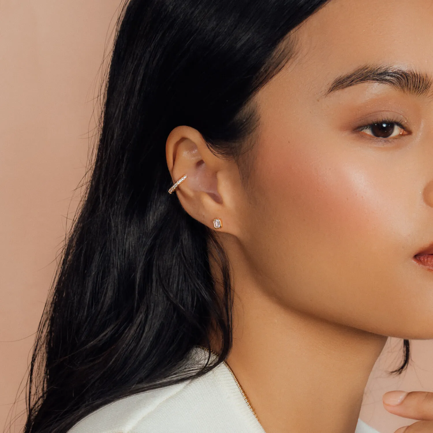 Gold Blanca Studs