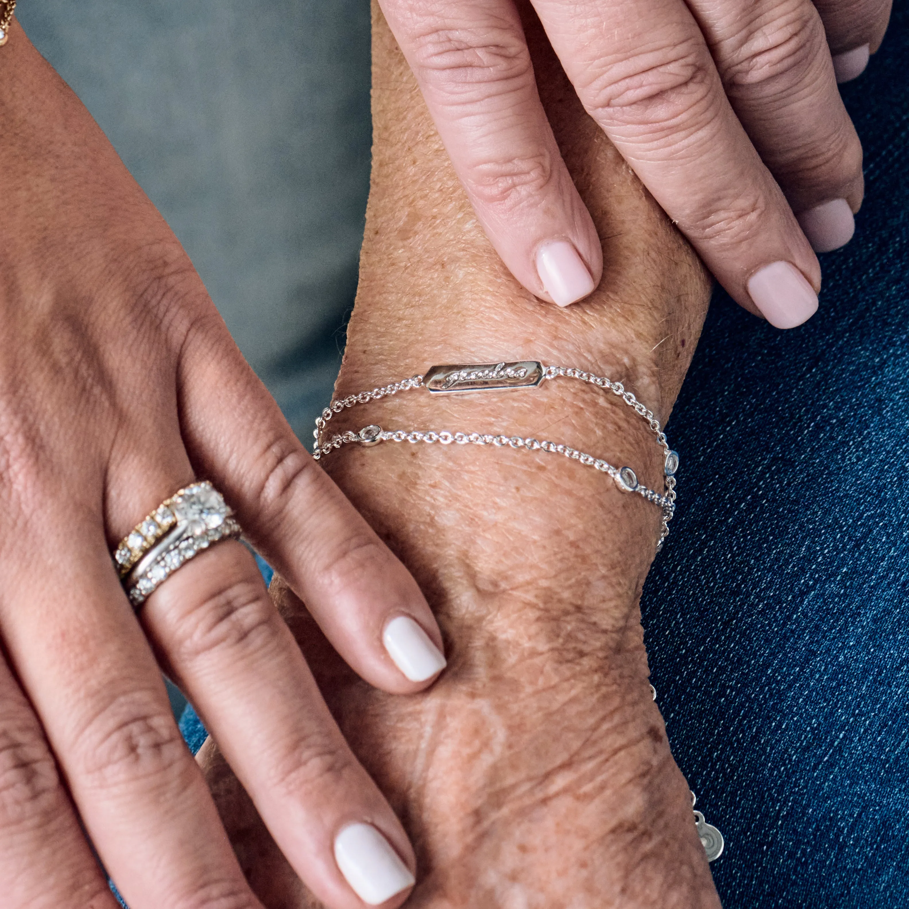 'Grandma' Infinity Chain Bracelet, Adjustable
