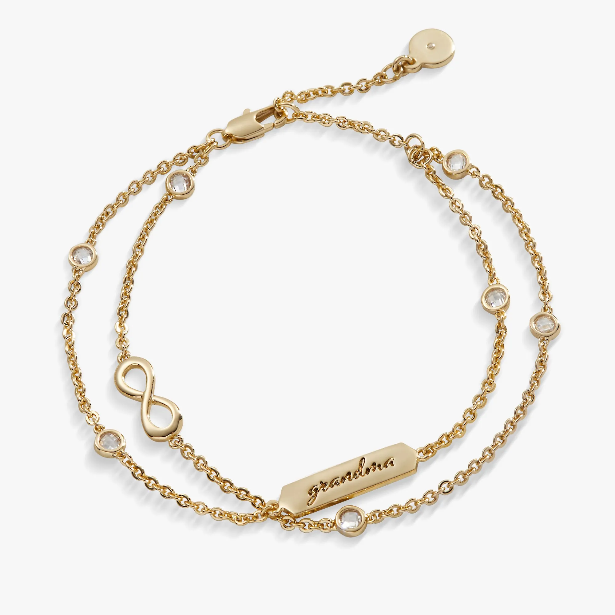 'Grandma' Infinity Chain Bracelet, Adjustable
