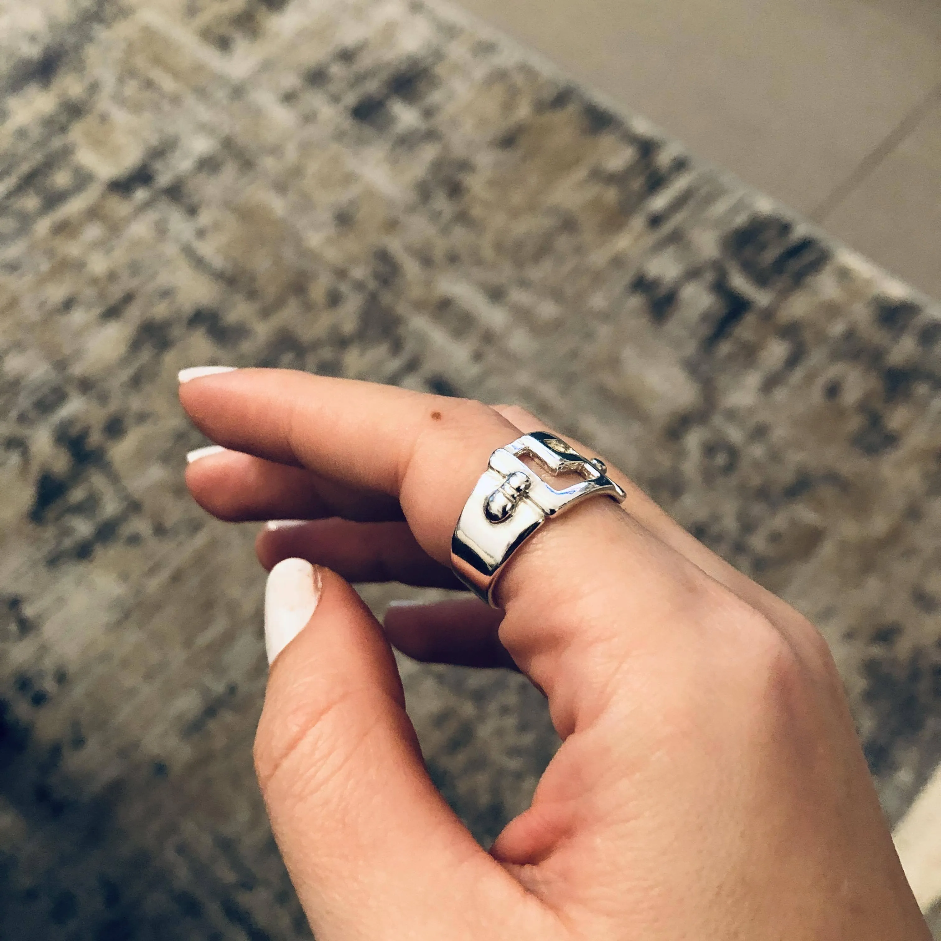 Greek Key Meander Ring in Sterling Silver (DT-73)