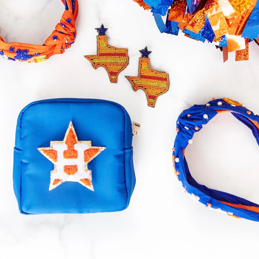 H-Town Beaded Headband | Blue