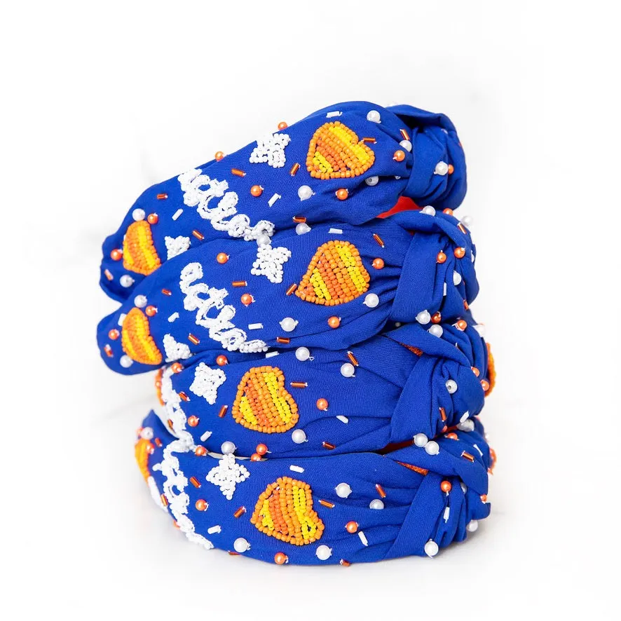 H-Town Beaded Headband | Blue