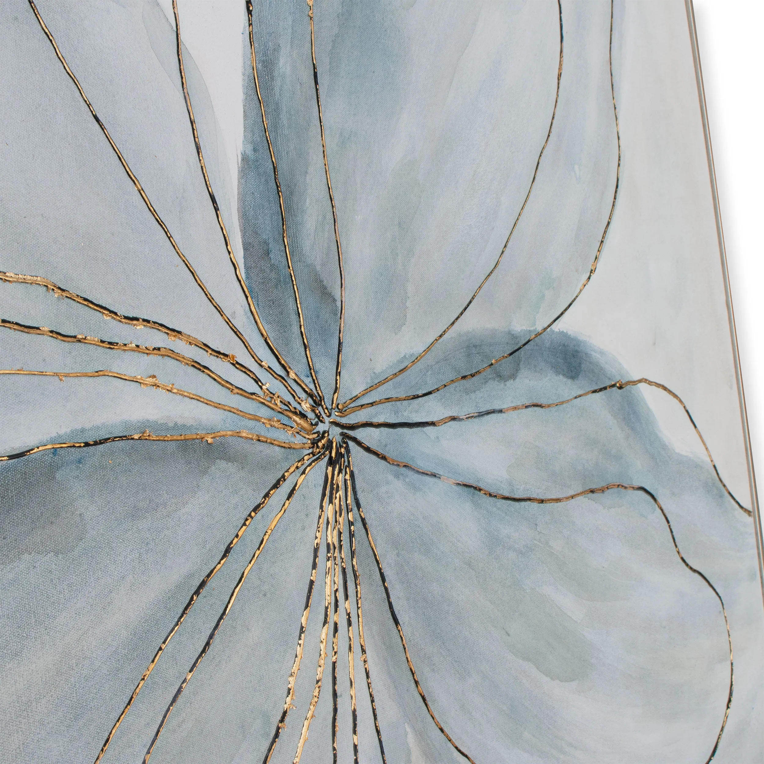 Hand painted flower wall art