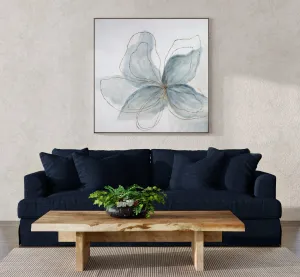 Hand painted flower wall art