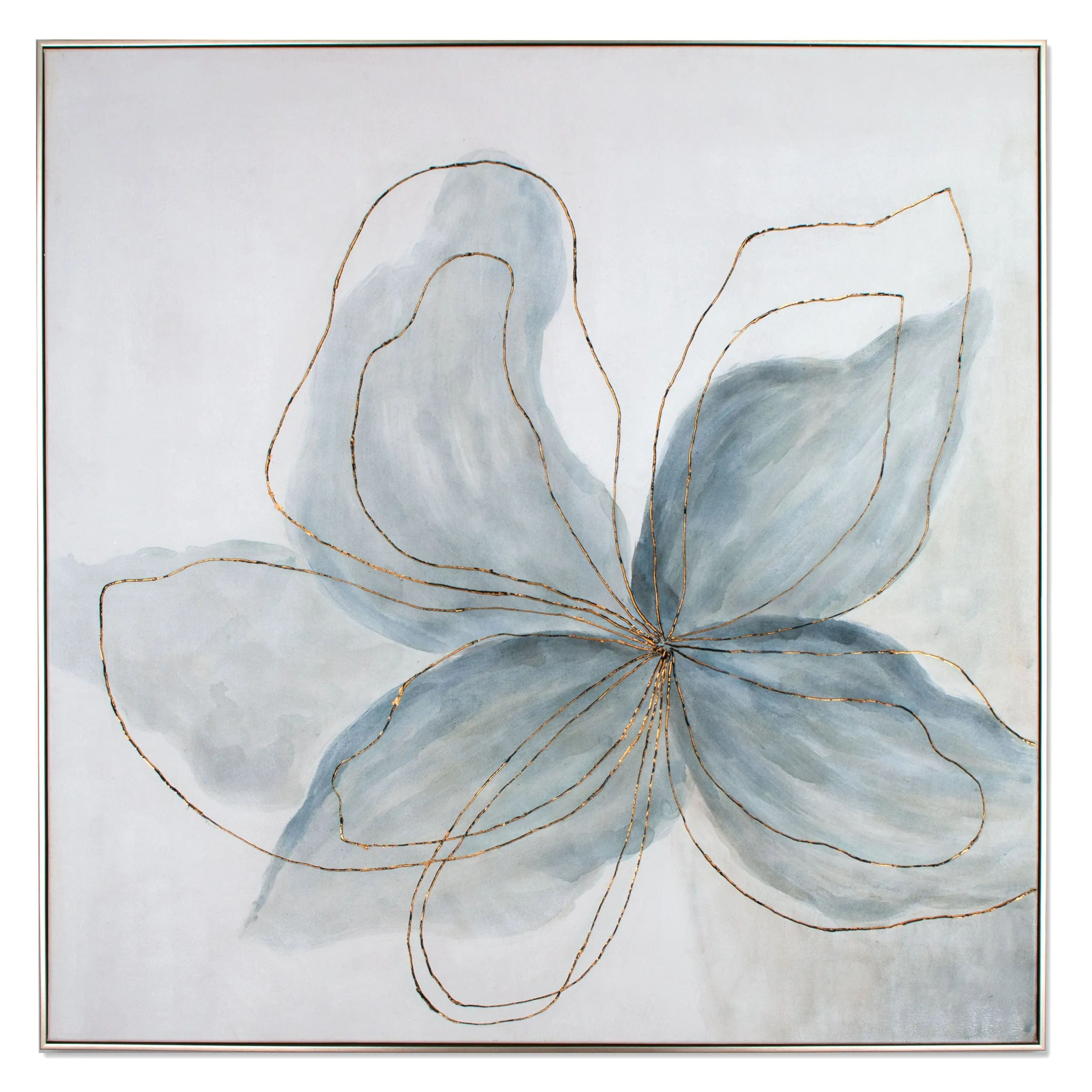 Hand painted flower wall art