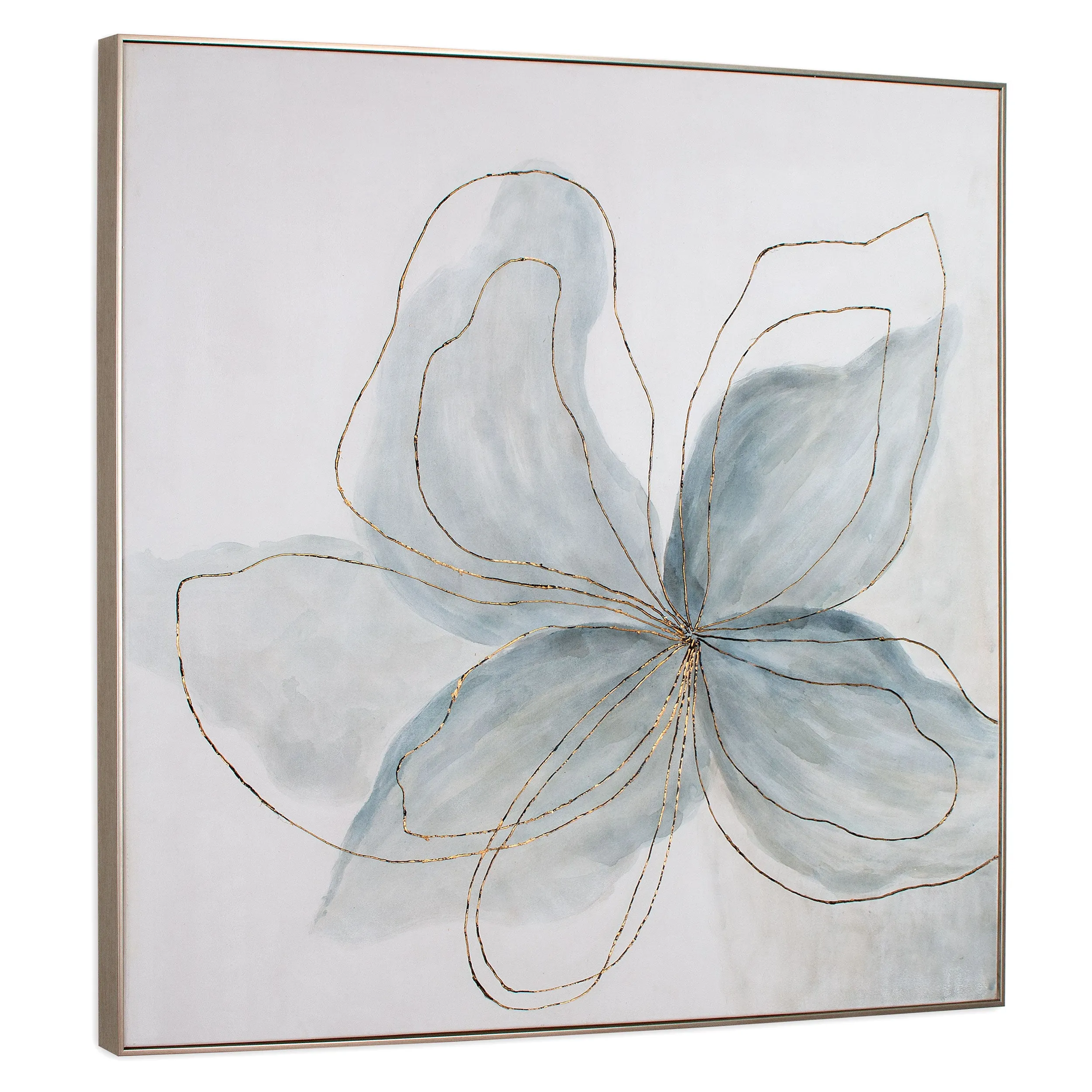 Hand painted flower wall art