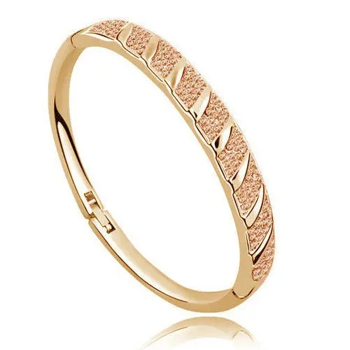 Hinged Rhinestone Bangle Bracelet