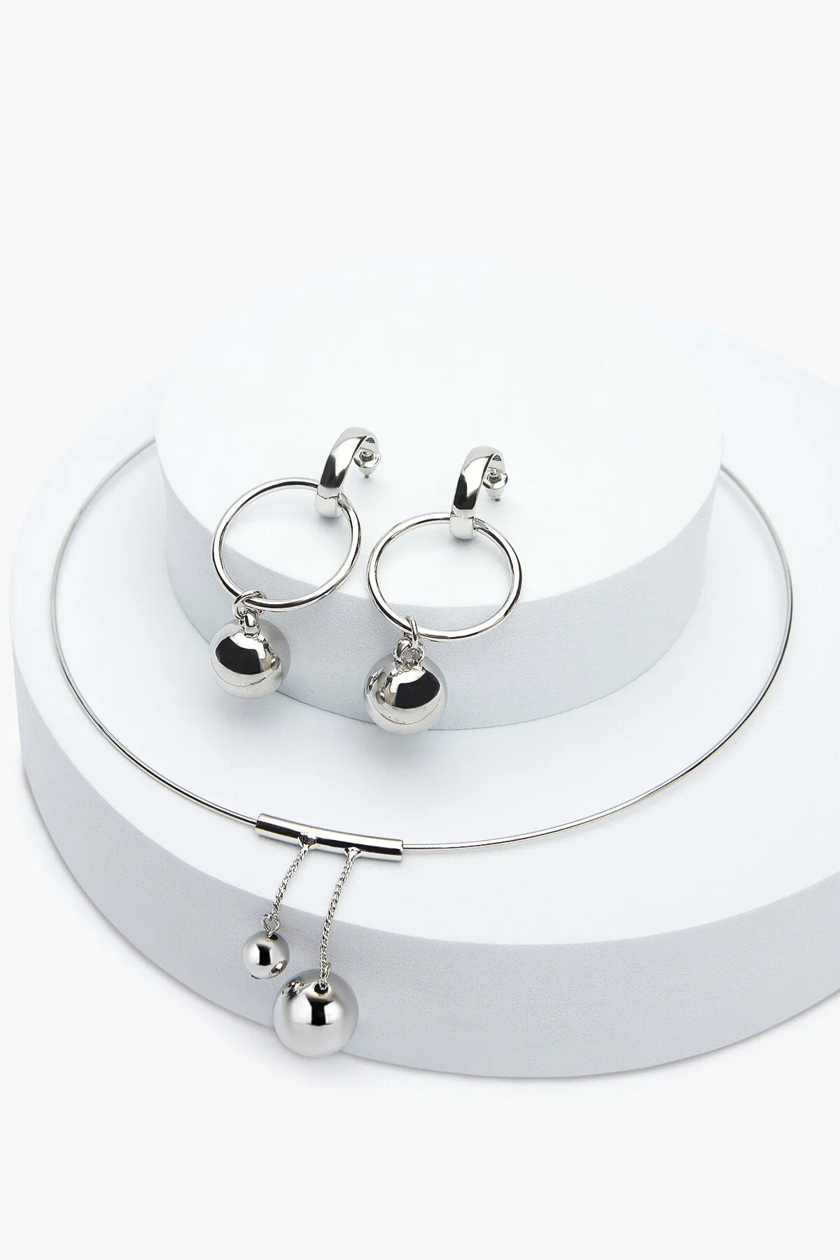 Honey silver necklace