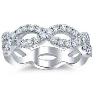 Infinity Diamond Wedding Band