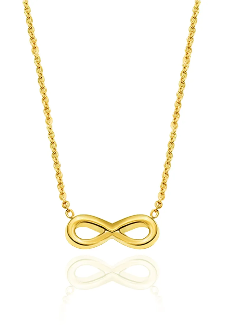 Infinity Endless Love Necklace with Bracelet Gift Bundle