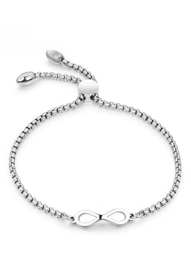Infinity Endless Love Necklace with Bracelet Gift Bundle
