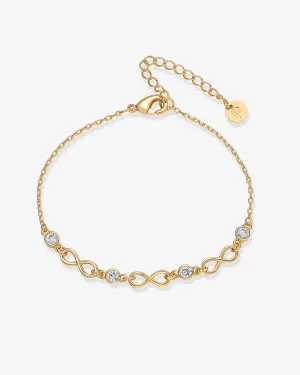 Infinity Station Chain Bracelet