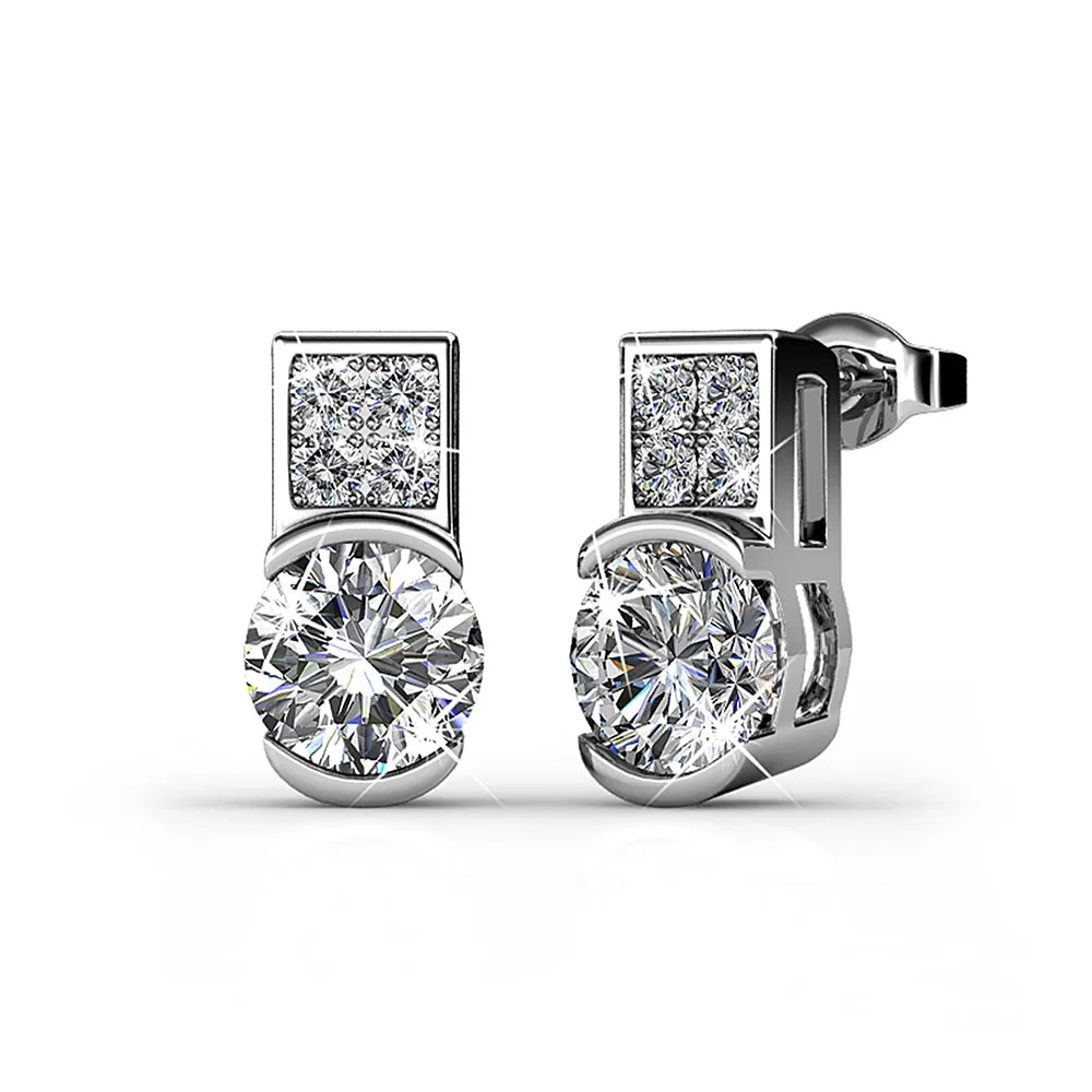 Intricate Glam Drop Earrings Embellished With SWAROVSKI Crystals