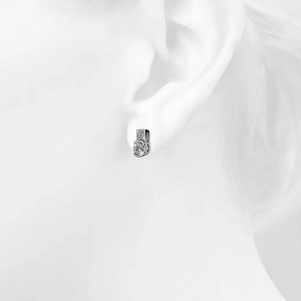 Intricate Glam Drop Earrings Embellished With SWAROVSKI Crystals