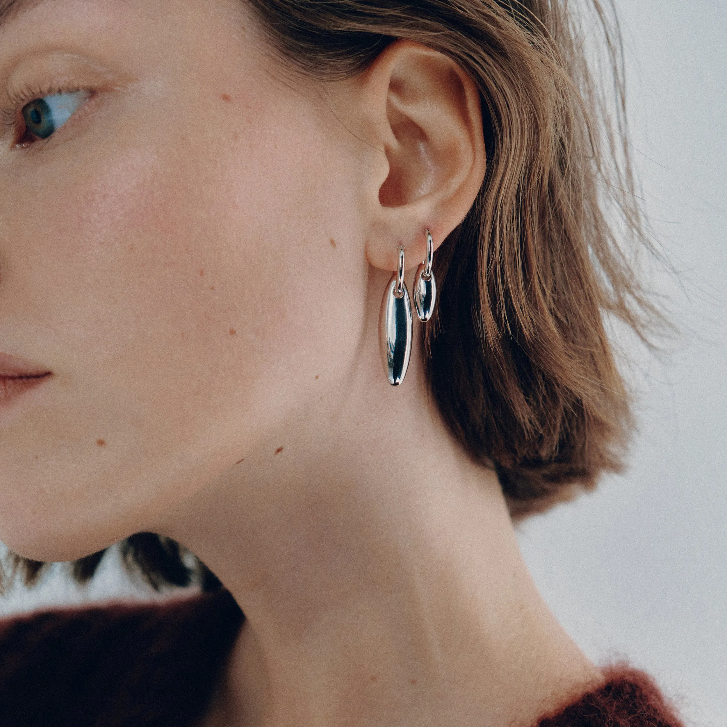 Isla 2-in-1 Hoops - Small - Silver