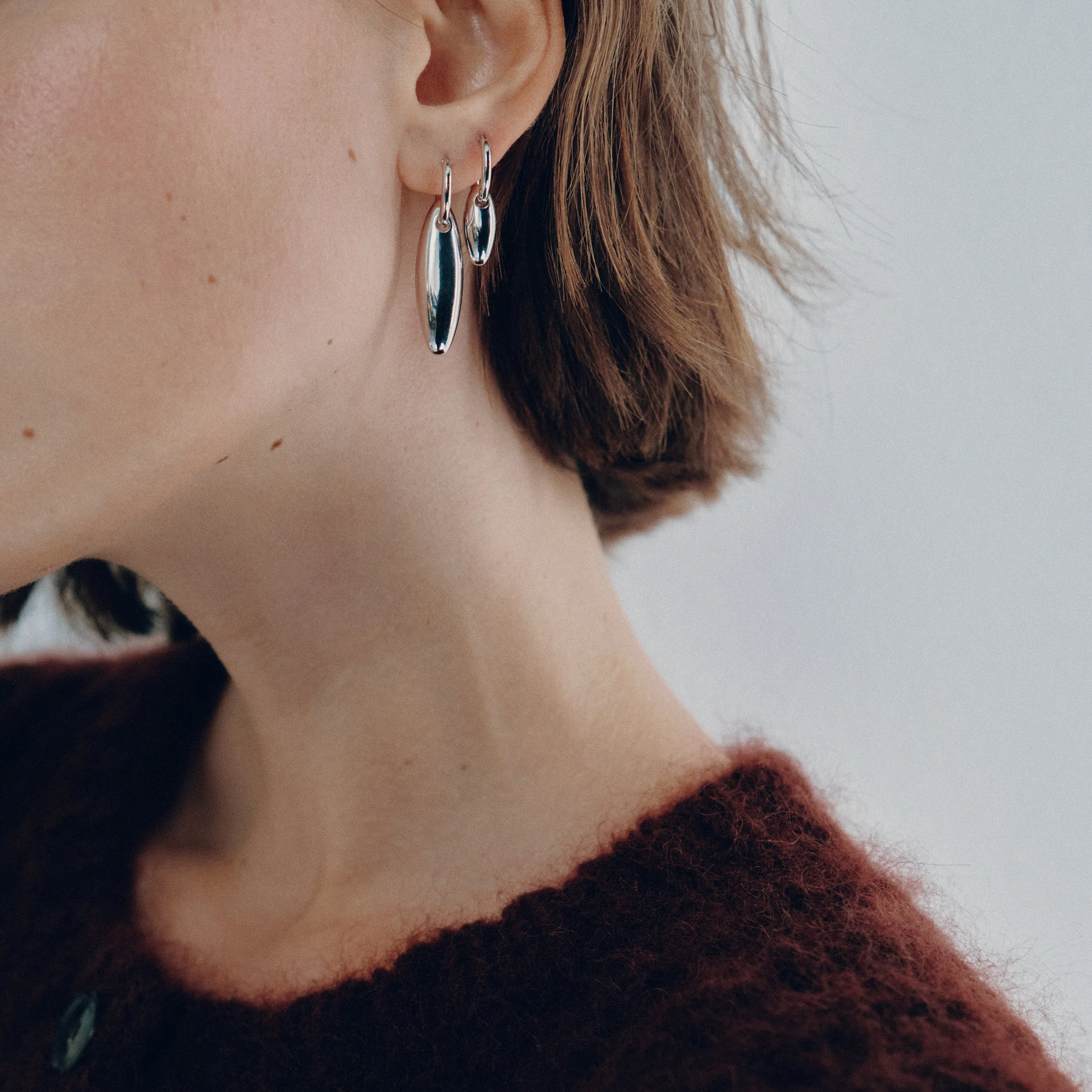 Isla 2-in-1 Hoops - Small - Silver