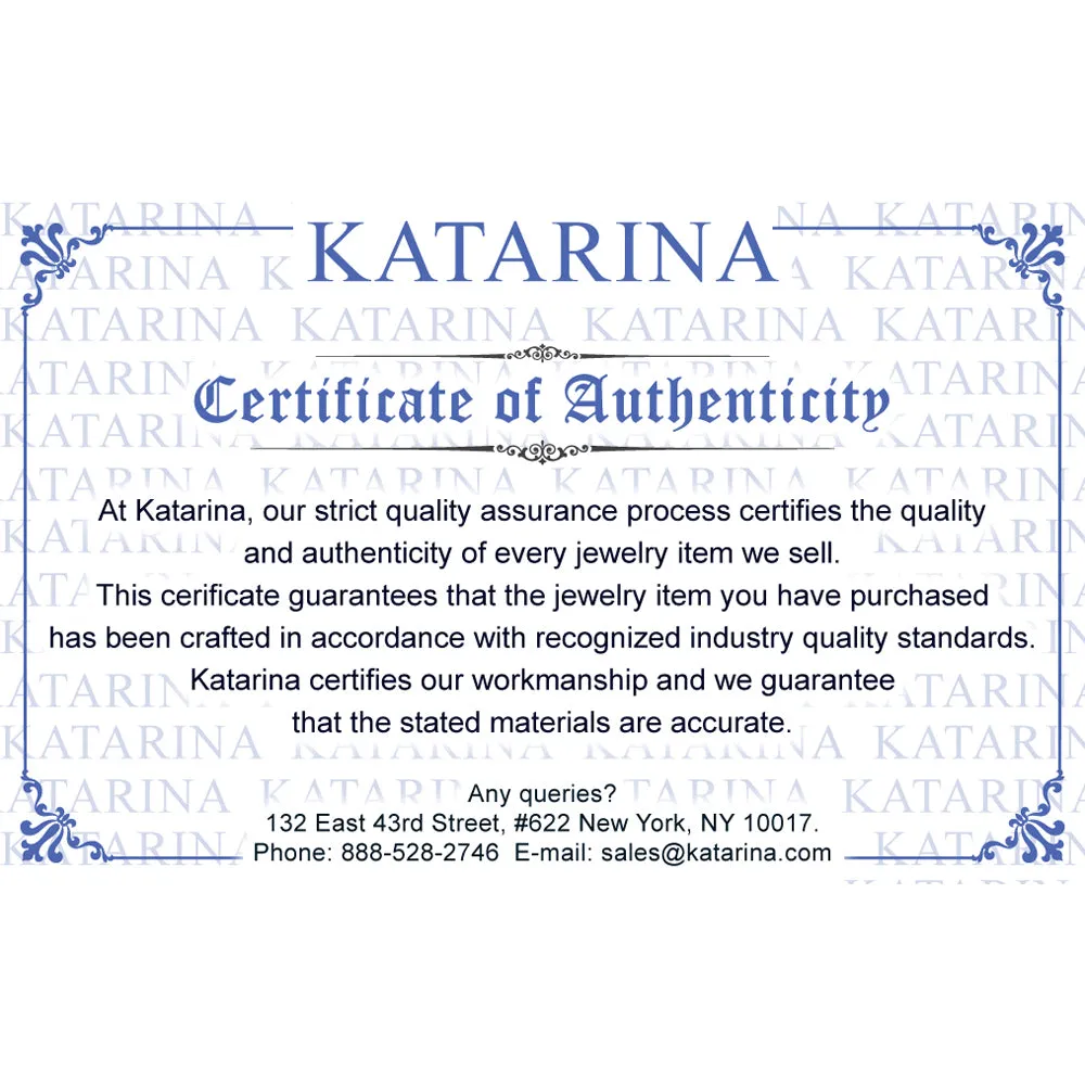 KATARINA Diamond Butterfly Jewelry Set Tri Color Gold