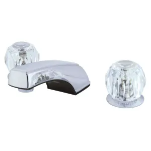 Kingston Brass KB921LP Widespread Bathroom Faucet, Polished Chrome