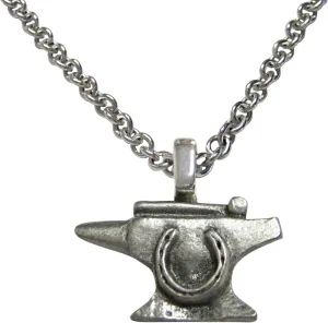 Kiola Designs Anvil Blacksmith Pendant Necklace