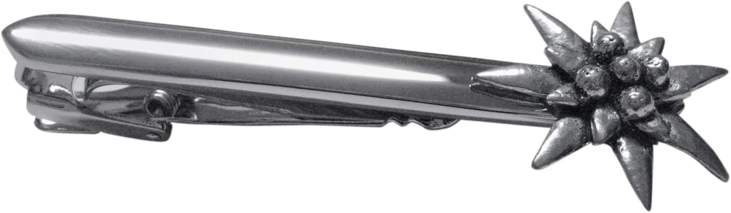 Kiola Designs Edelweiss Flower Tie Clip