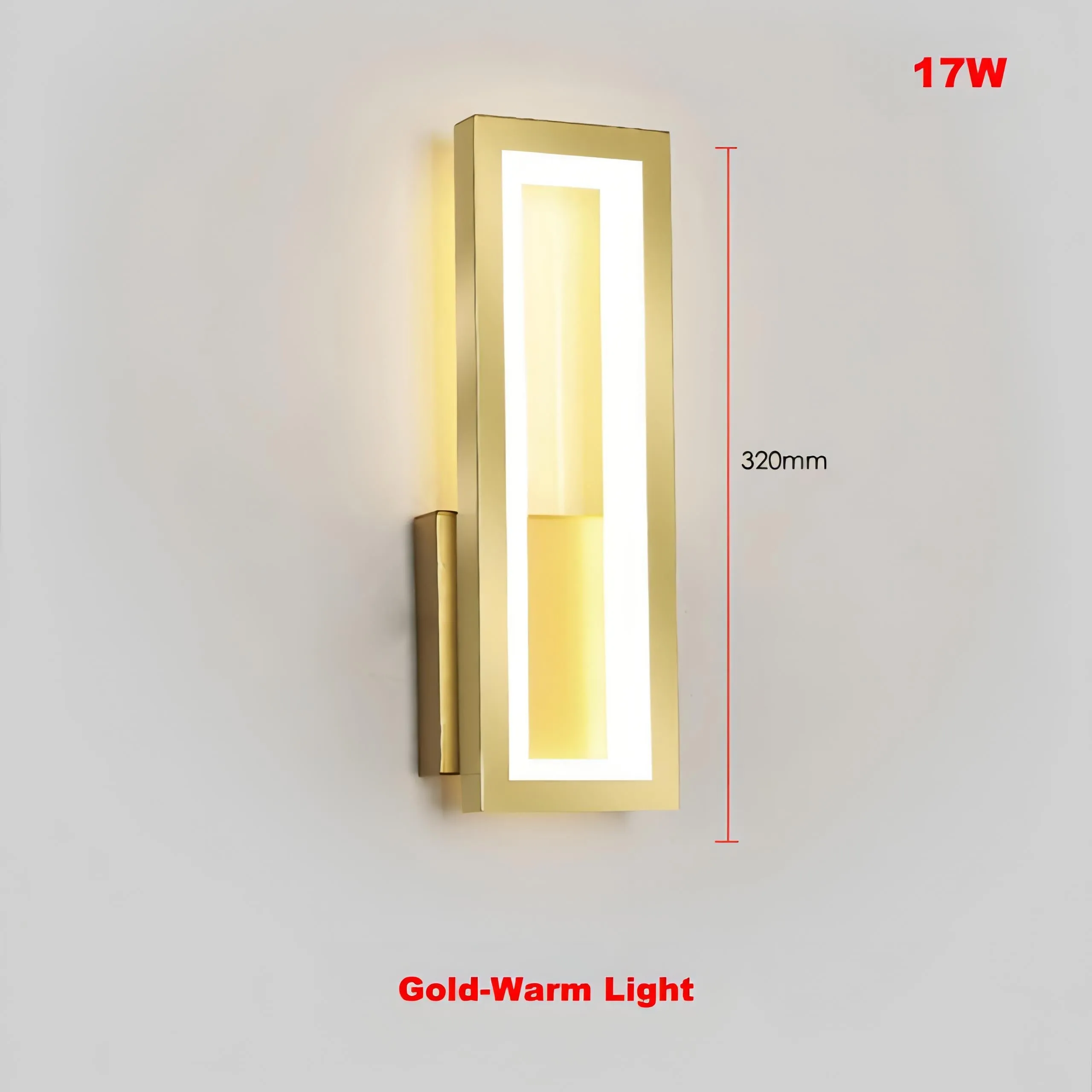 Kyng - Modern Minimalist Rectangle Thin LED Strip Wall Light