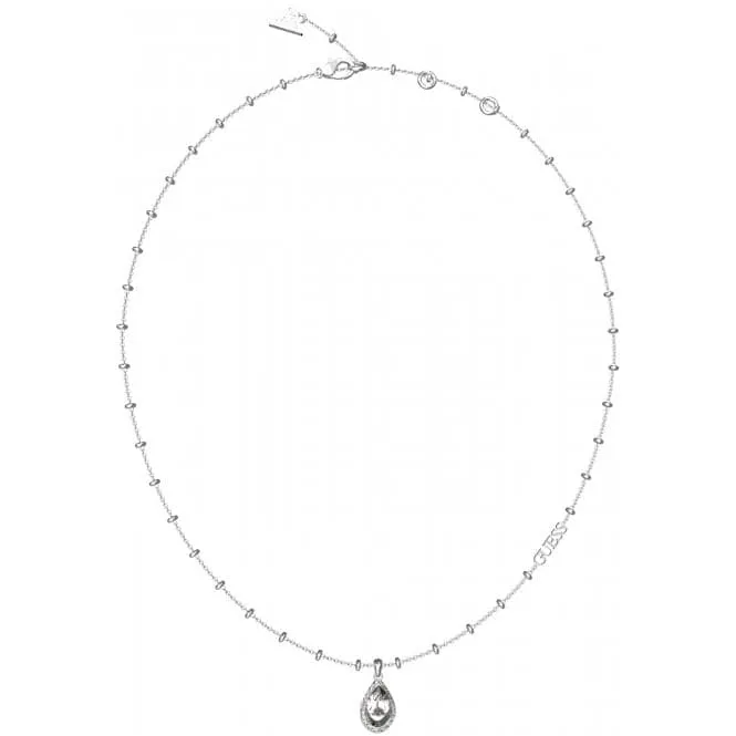 Ladies Lollipop Silver Crystal Necklace UBN03391RH
