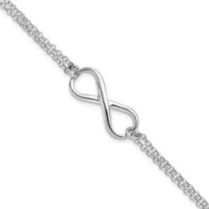 Leslie Sterling Silver Infinity Symbol Bracelet