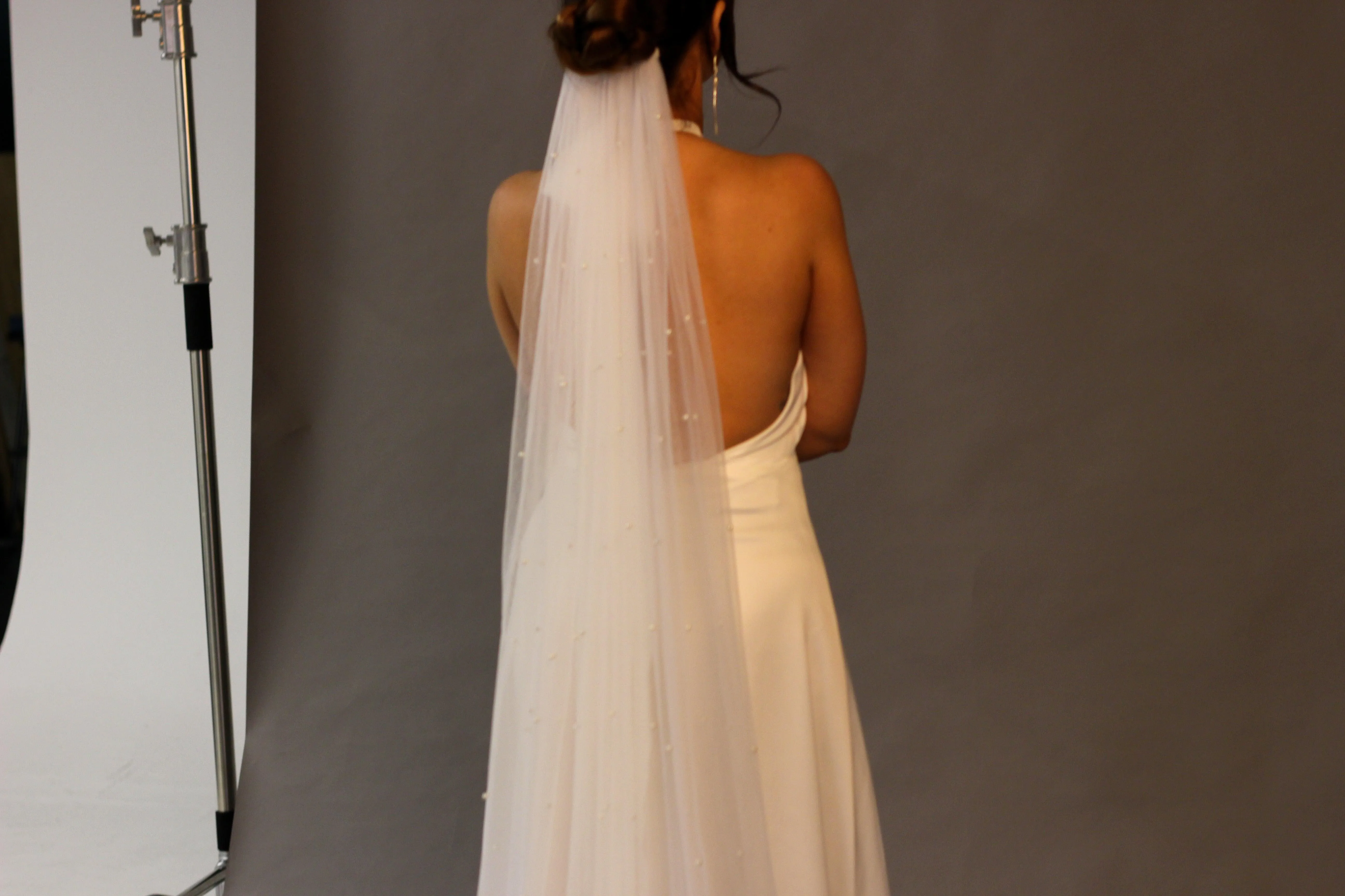 Luxury Pearl Wedding Veil
