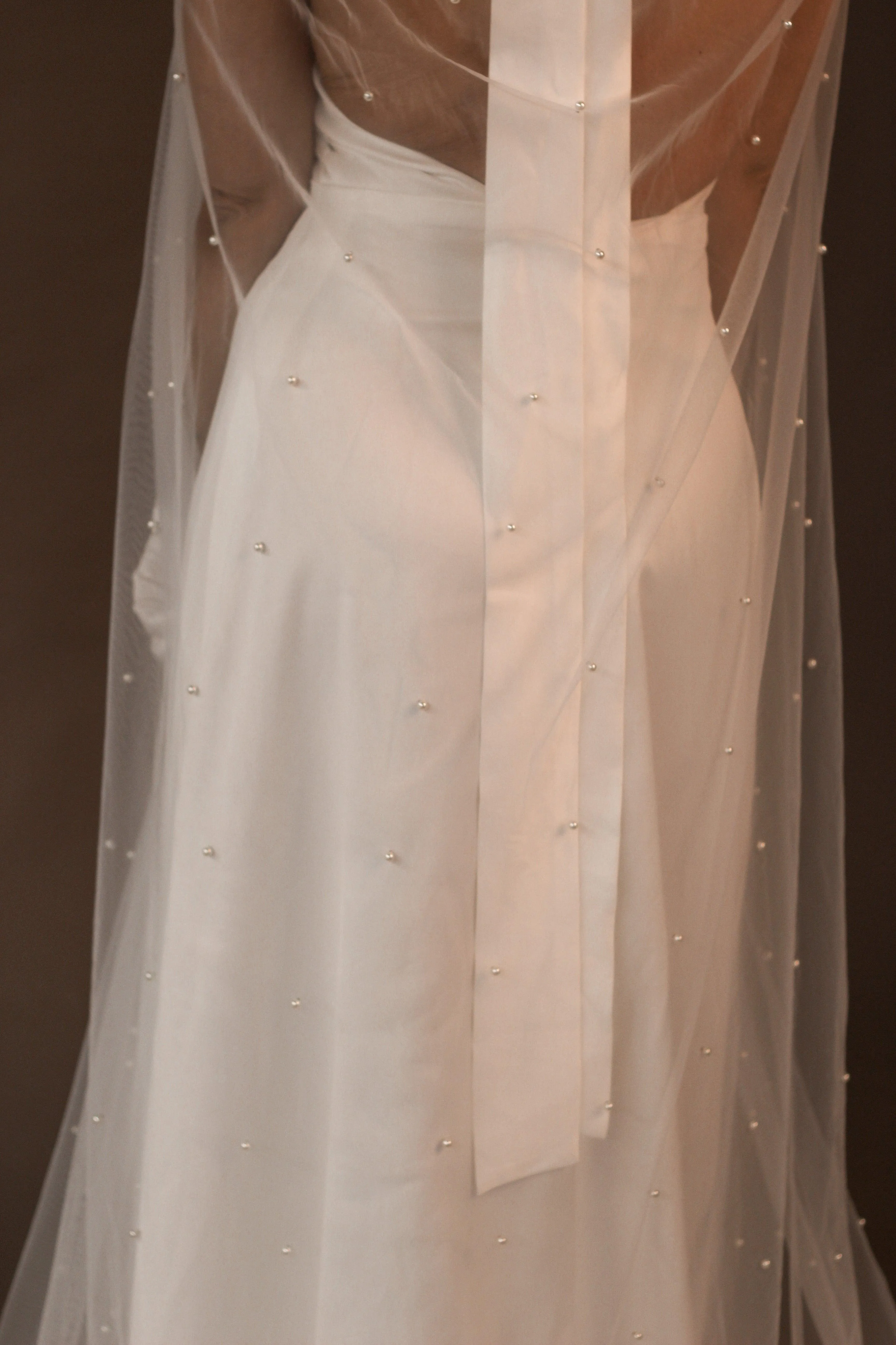 Luxury Pearl Wedding Veil