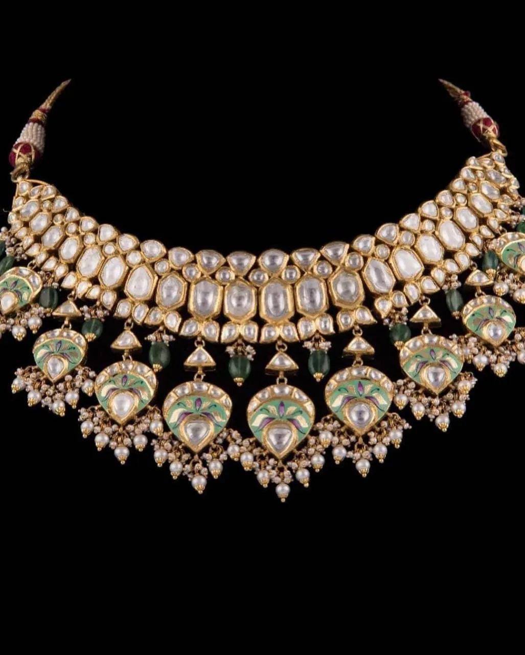 Meenakari Kundan Necklace Set #J4213
