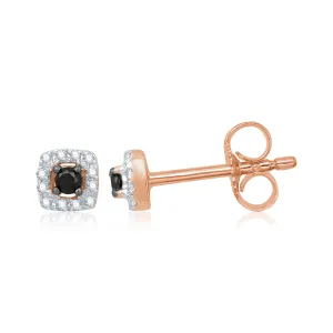 Midnight Sparkle Diamond Stud Earrings