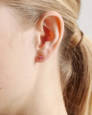 Mini Triple Stone Gemma Studs