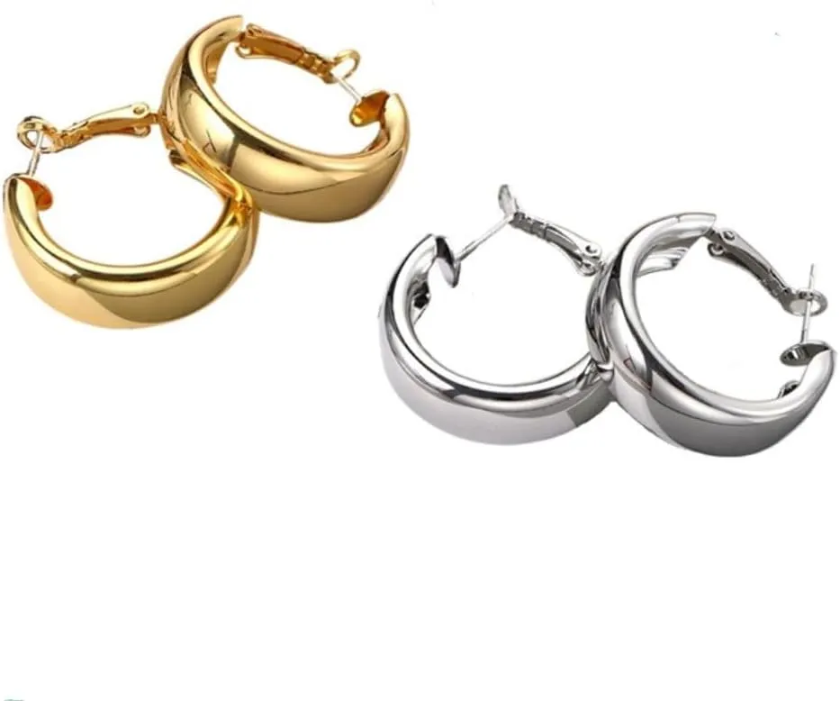 Minimalist Geometric Round Alloy Earrings Hoop Earrings, Women Lightweight Drop Earrings Circle Earrings Wedding Party Jewelry