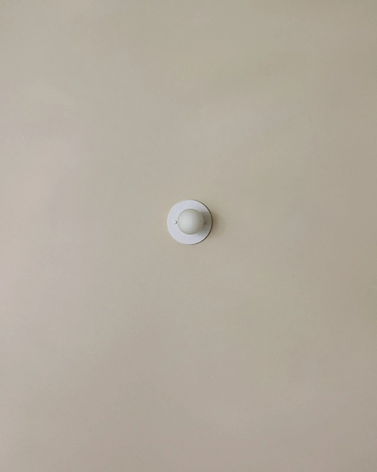 Minimalist Metal and Glass Orb Wall Light