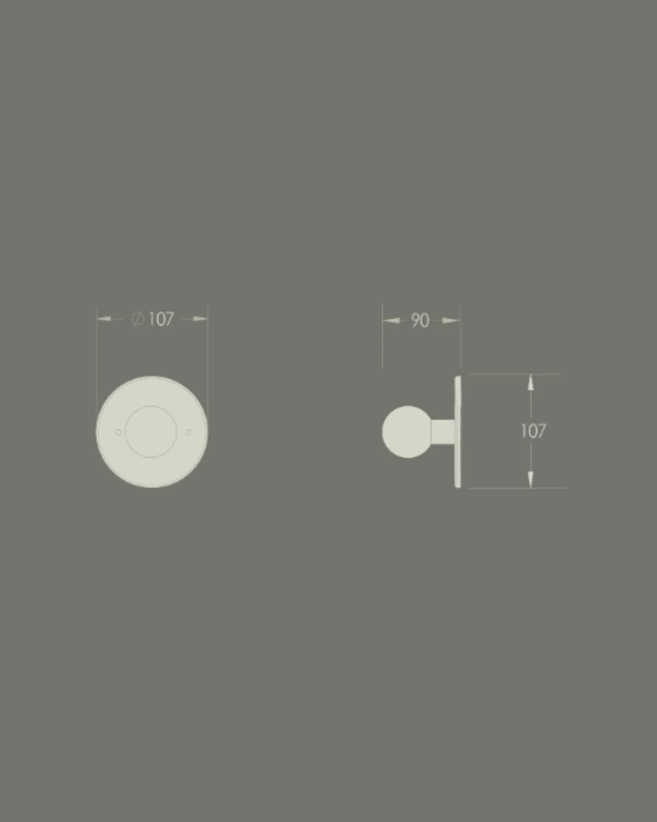 Minimalist Metal and Glass Orb Wall Light